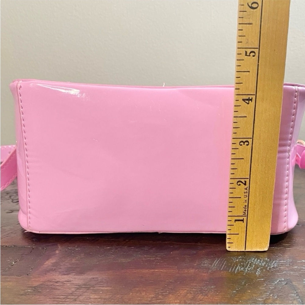 Pink Retro Rotary Telephone Clutch Purse Crossbody Handbag - Picture 7 of 11